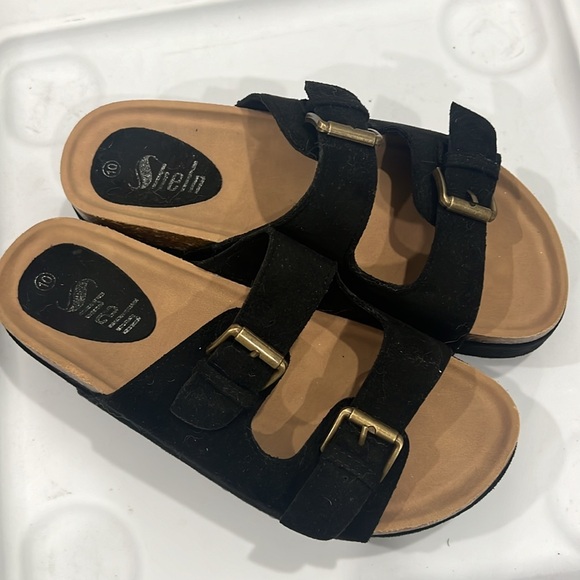 Black Studded Platform Sandals - Picture 2 of 3